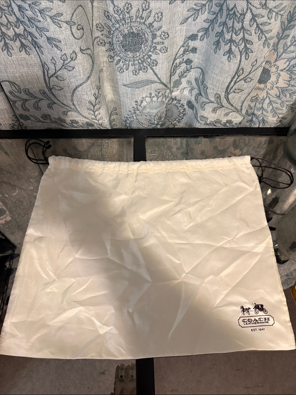 COACH White Drawstring Dust Bag – Luxury Accessory Storage